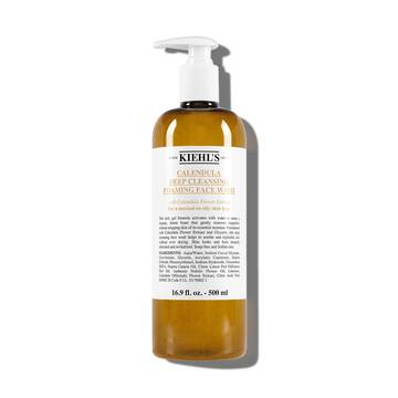 Flaske med Kiehl's Calendula Deep Cleaning Foaming Face Wash