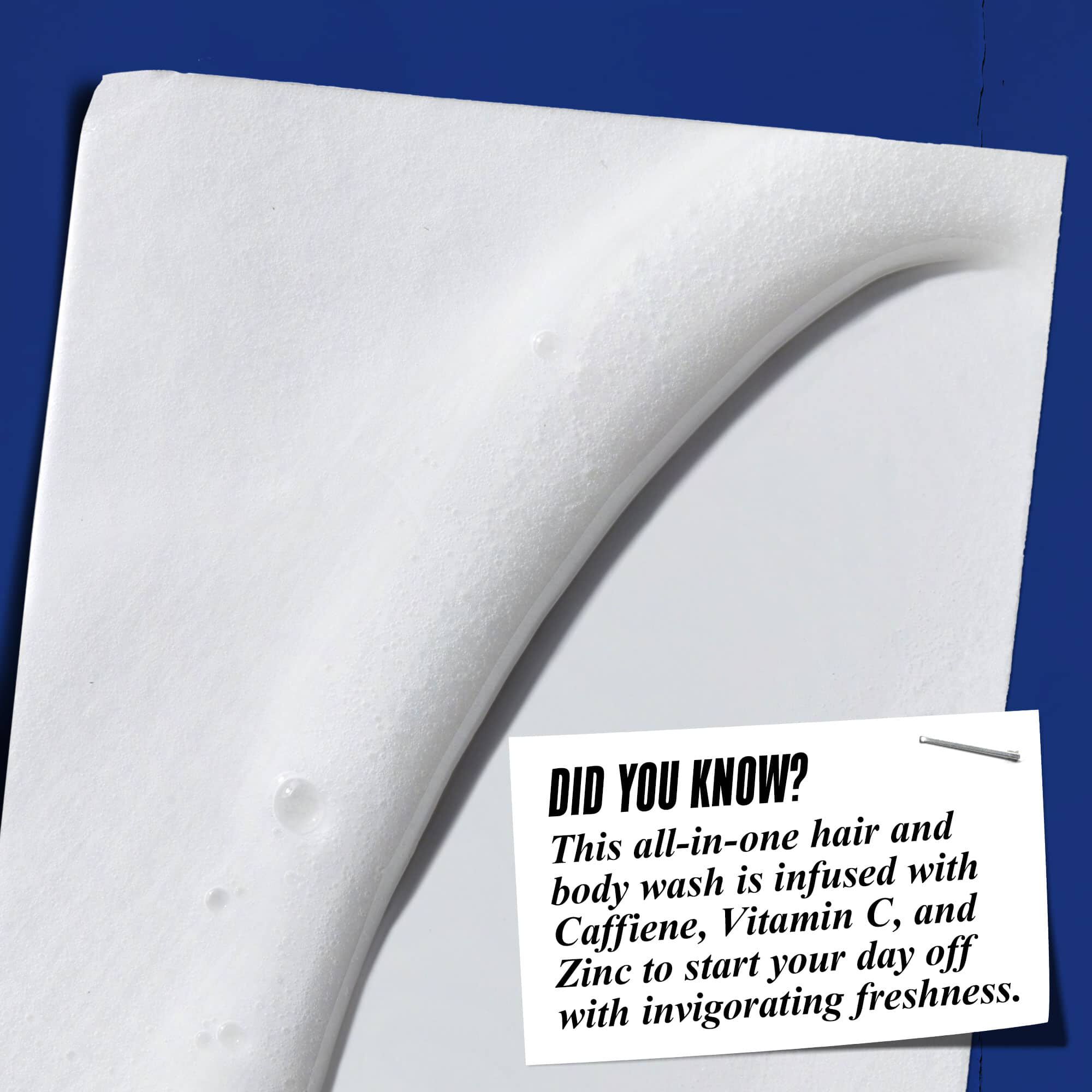 Vidste du det? Indeholder koffein, C-vitamin og zink for at starte din dag med opfriskende friskhed.