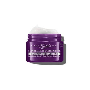 Foto af åben krukke med Kiehl's Super Multi-Corrective Eye Zone Treatment