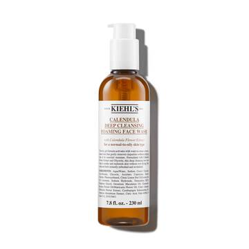 Flaske med Kiehl's Calendula Deep Cleaning Foaming Face Wash