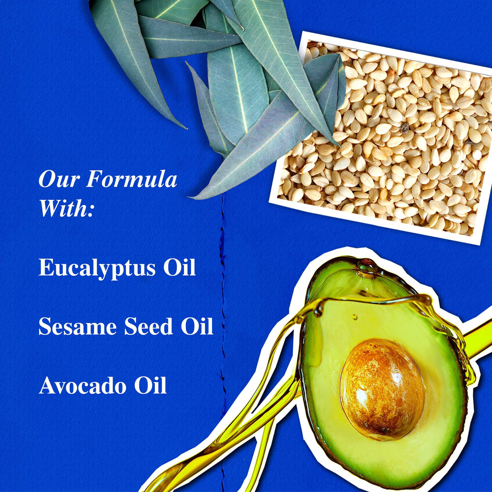 Ingredienser i Kiehl's Ultimate Strength Hand Salve – eukalyptusolie, sesamolie, avocadoolie