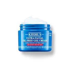En 50 ml krukke med Kiehl's Ultra Facial Oil-Free Gel Cream mod en hvid baggrund.