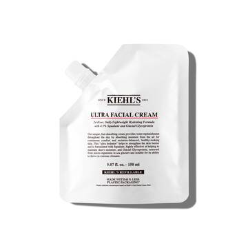 Foto af åben krukke med Kiehl's Ultra Facial Cream