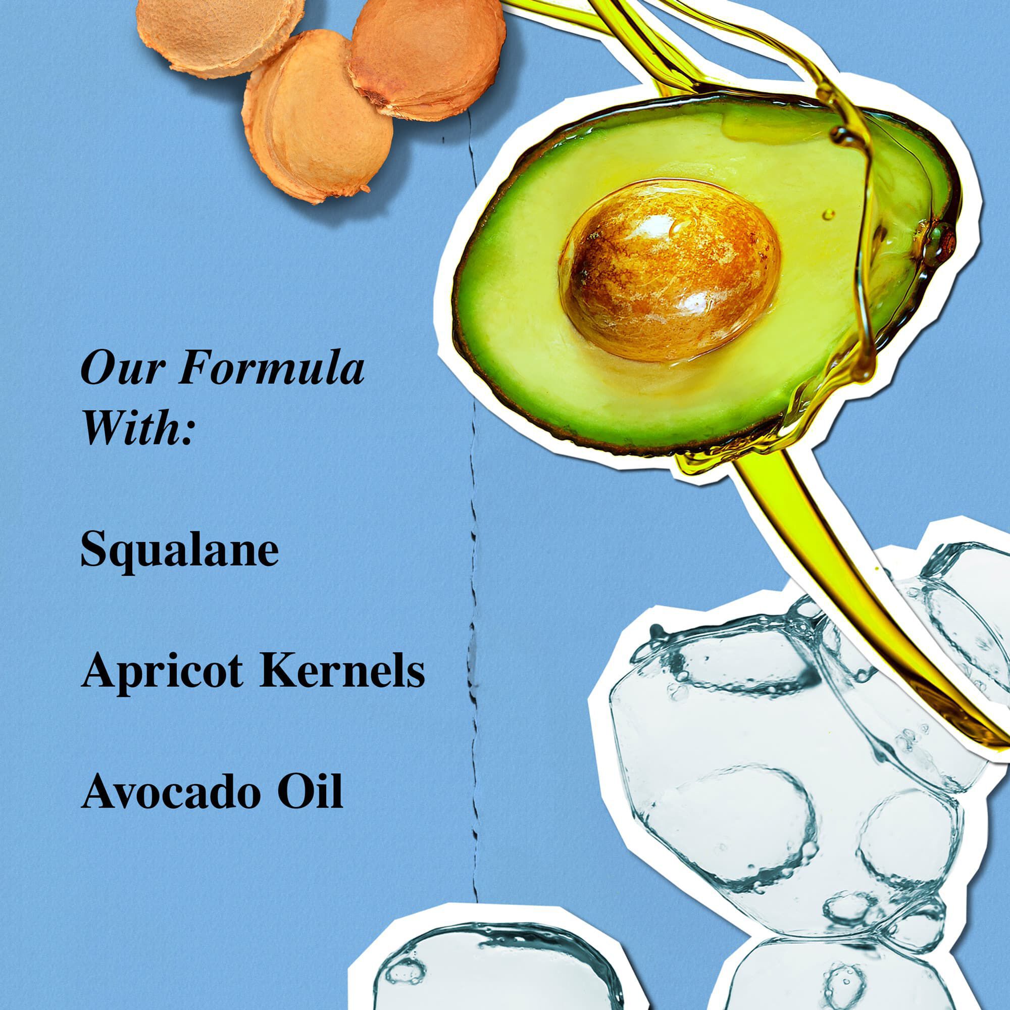 Ingredienser i Kiehl's Ultra Facial Cleanser – squalane, abrikoskerner, avocadoolie