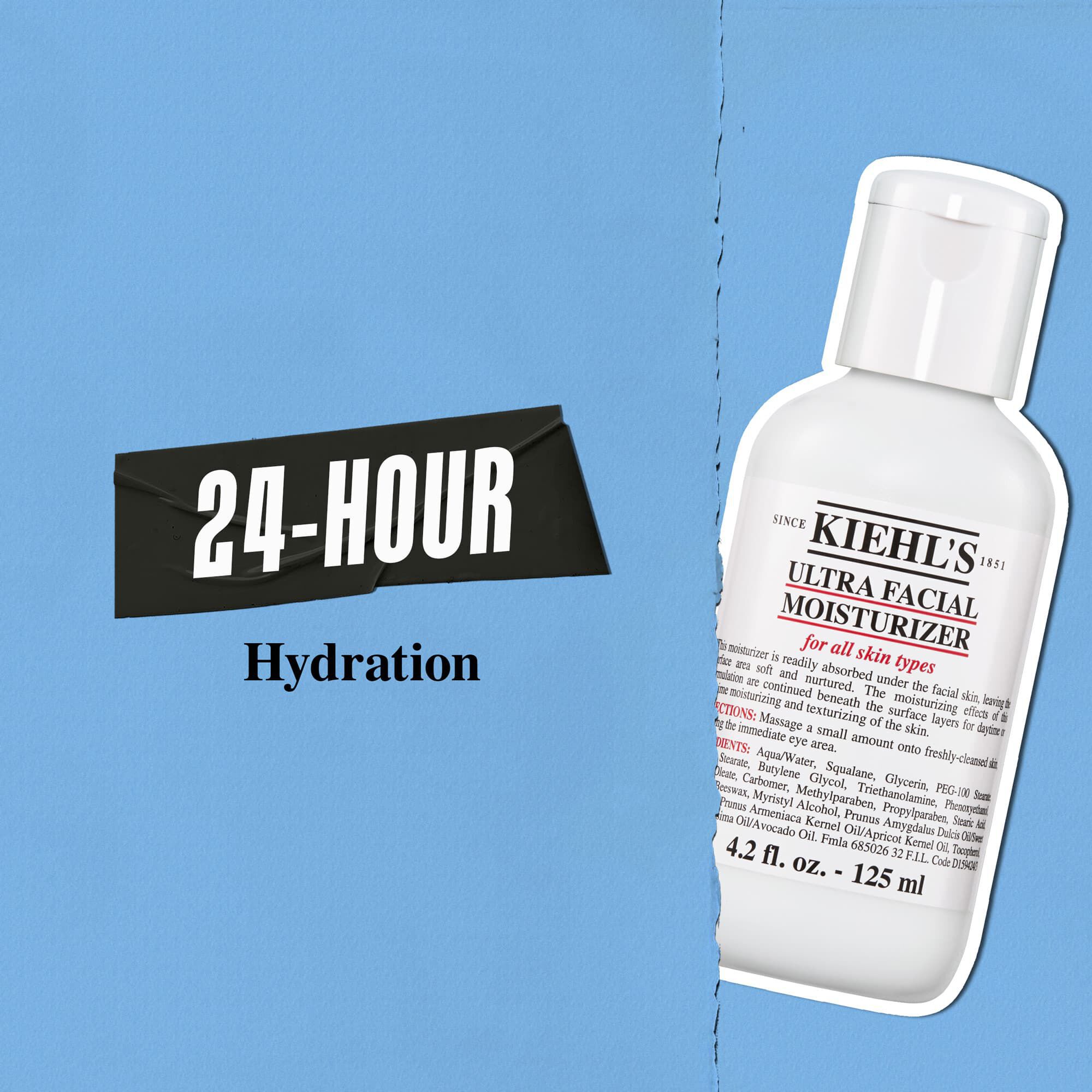 Kiehl's Ultra Facial Moisturizer giver 24 timers hydrering