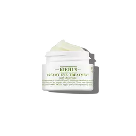 Foto af åben krukke med Kiehl's Creamy Eye Treatment with Avocado