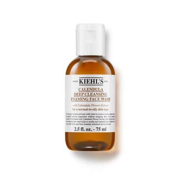 Flaske med Kiehl's Calendula Deep Cleaning Foaming Face Wash
