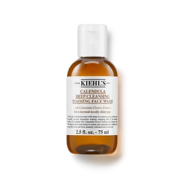 Flaske med Kiehl's Calendula Deep Cleaning Foaming Face Wash