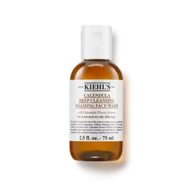 Flaske med Kiehl's Calendula Deep Cleaning Foaming Face Wash